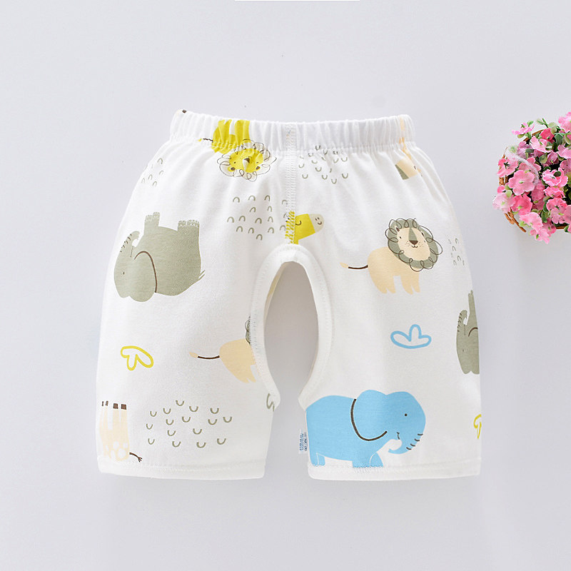 开裆短裤夏季薄款婴幼儿童纯棉A类无骨缝制男女宝宝五分裤,童装/婴儿装/亲子装,裤子,淘宝优惠券,粉丝福利购,淘宝优惠卷