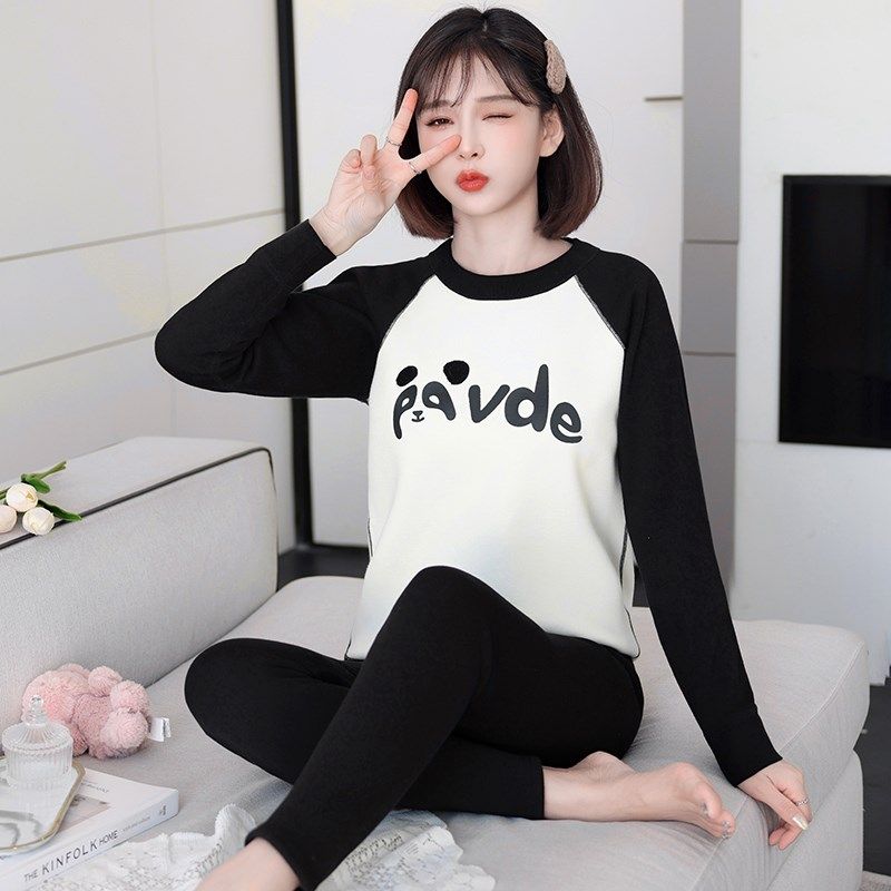 女童保暖内衣套装纯棉小学初中学生中大儿童冬季加绒加厚秋衣秋裤