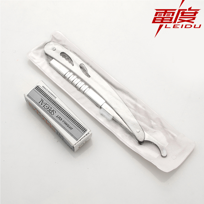 老式刮胡刀剃须刀手动刀片刮刀理发店剃头发剃刀刮脸刀修眉刀架