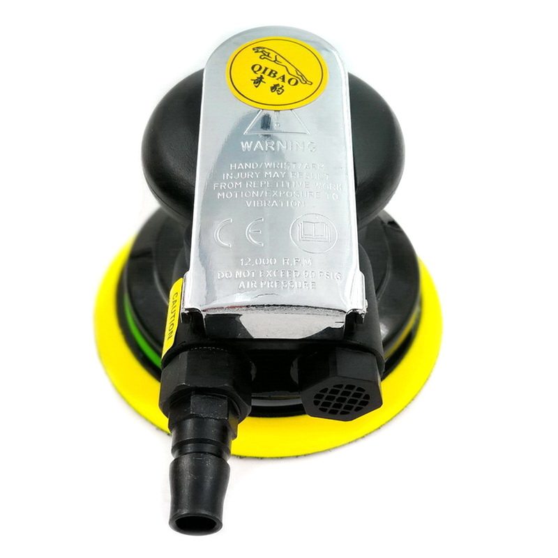 QIBAO奇豹气动干磨气磨打磨机砂纸机125mm5寸汽车打蜡抛光机包邮