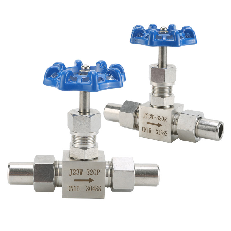 J23W-320P/R不锈钢焊接针型阀 304 316高压截止阀 仪表阀阀门包邮