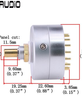 EIZZ转换波段开关 4刀3档 3刀3档 4档 胆机功放音频信号切换开关