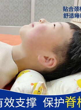 儿童荞麦护颈椎枕头6-12岁宝宝幼儿园小学生专用护脊枕
