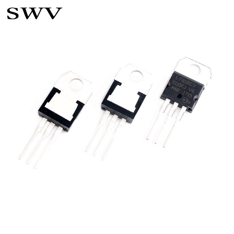 三端稳压管L7805/7806/7808/7809/7812/7815/7818/7824CV直插贴片