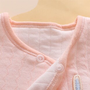 初生婴儿衣服纯棉春秋款0到3个月新生男宝宝分体保暖开春套装