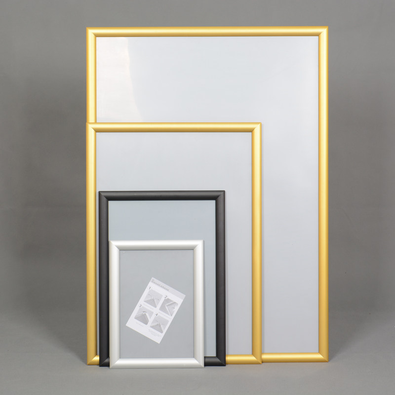 A1A2A3A4海报框 开启式画框 电梯广告框铝合金相框直角镜框可定做