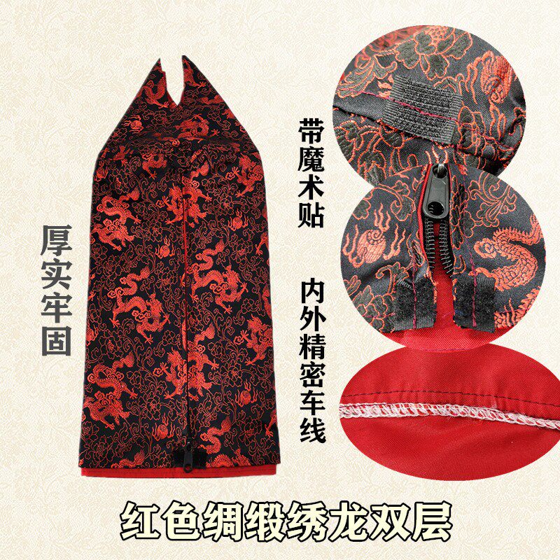 画眉鸟笼衣笼罩鸟罩笼布牛仔白色红绸缎川笼配件双层高档圆形罩衣