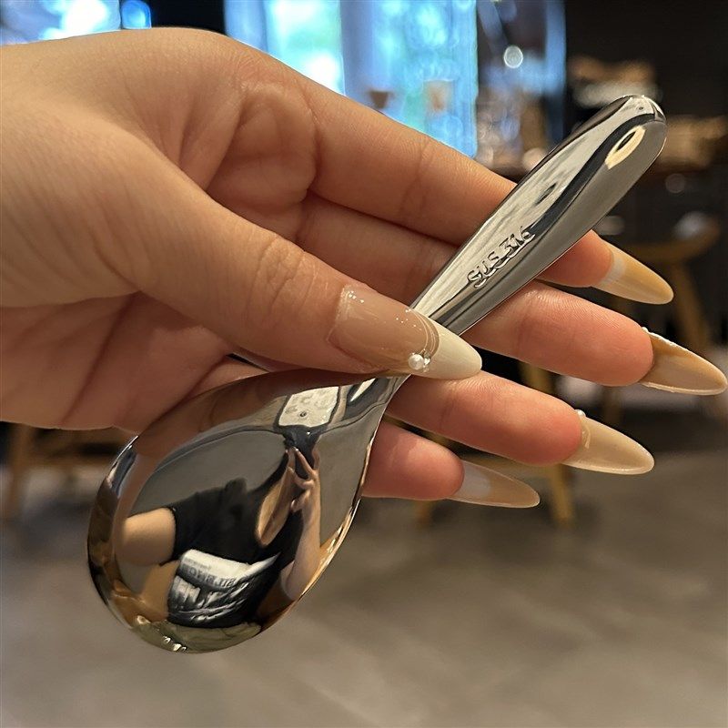 *老板娘宝宝用*316不锈钢短柄勺子儿童精致高颜值元宝勺喝汤调羹,婴童用品,儿童勺,淘宝优惠券,粉丝福利购,淘宝优惠卷