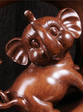 大象摆件招财开业礼品客厅玄关电视酒柜办公室吉祥乔迁装饰工艺品