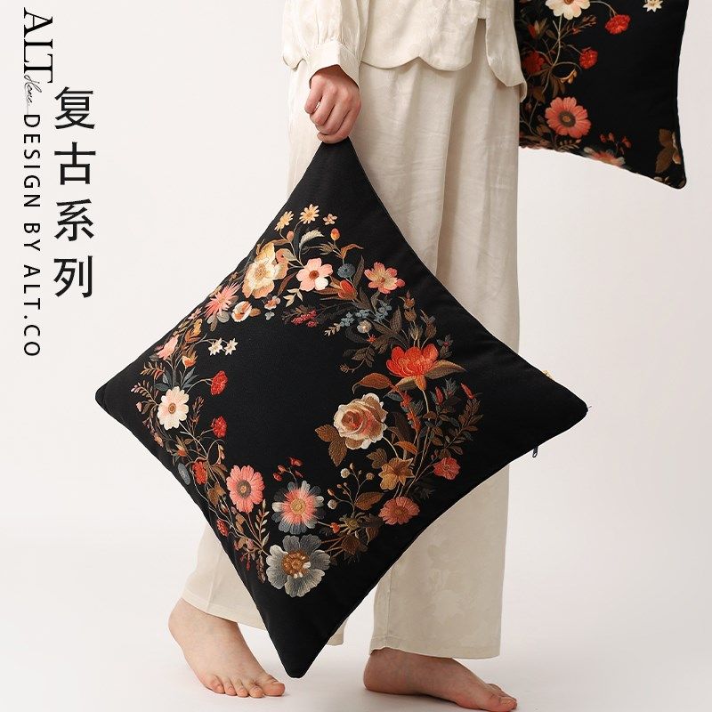 高端抱枕套不含芯沙发客厅轻奢高级感靠垫长方形腰枕靠枕头可拆洗