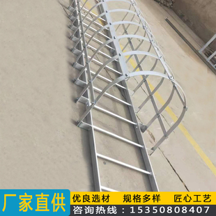 15J401爬梯国标直梯图集制作钢梯镀锌护笼爬梯平台基坑镀锌爬梯