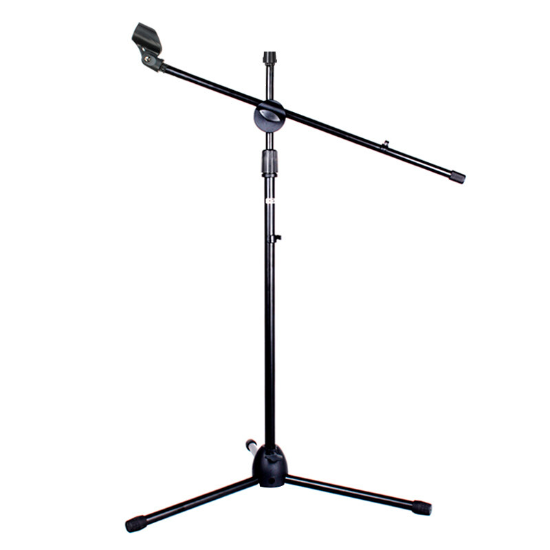 麦克风话筒立式支架落地式按压升降架户外舞台三角架万能通用架子