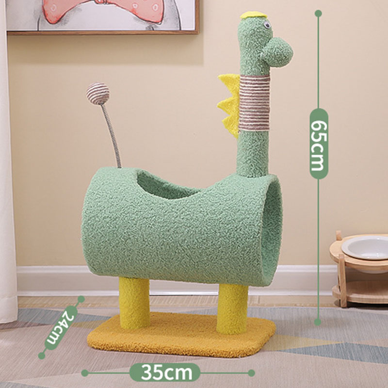 绿恐龙立式猫架猫爬架小型猫窝猫树一体不占地猫咪用品网红猫跳台