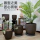 新简约粗陶花盆大口径大码 紫砂陶盆大号种树盆透气透水无釉陶罐