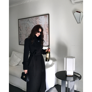 Alone 美拉德风100羊毛双面呢大衣收腰外套女D800 Savor龙喜儿冬季