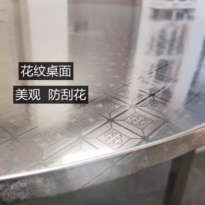 不锈钢折叠桌长方形餐桌早餐店可折叠桌子正方桌收纳户外便捷家用