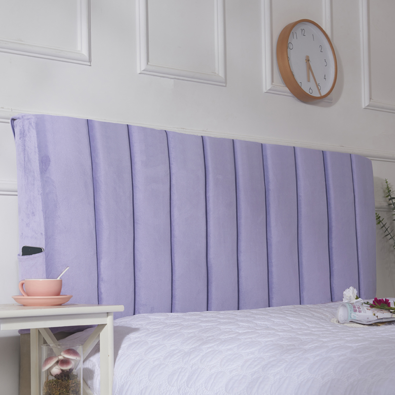 实木床头板软包单面海绵加厚床头罩软包靠背床头靠枕简约床头套