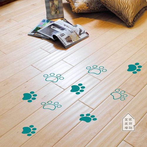 脚印足迹墙贴纸 地砖地板装饰贴纸 卫生间浴室防水磁砖玻璃门贴画