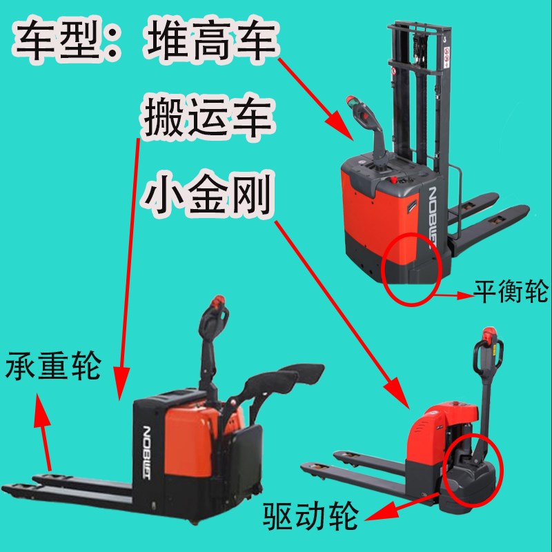 电动叉车轮子搬运车托盘车驱动大轮 前轮承载轮 辅助平衡轮转向轮