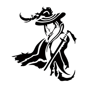 侠客将军个性 创意笔记本电脑机箱行李箱贴画汽车机车电动车贴纸