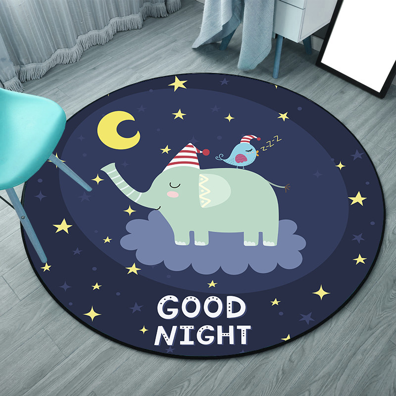 可爱呆萌卡通小恐龙圆形地毯儿童房电脑椅书桌床边吊篮小帐篷地垫,居家布艺,地毯,淘宝优惠券,粉丝福利购,淘宝优惠卷