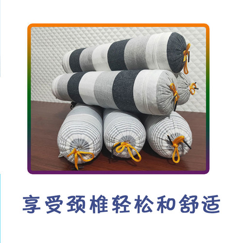 颈椎枕圆枕头圆柱修复专用颈椎枕按摩器硬天然高低按摩枕按摩荞麦