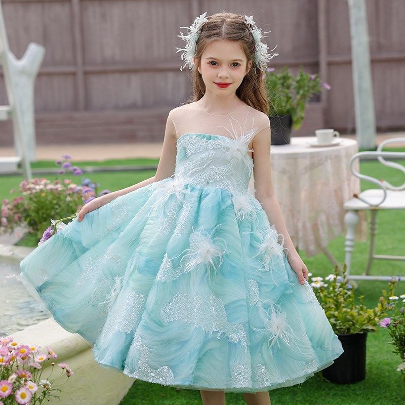 高端女童礼服法式森系千金风生日公主裙儿童舞台走秀钢琴演出服夏,童装/婴儿装/亲子装,儿童礼服,淘宝优惠券,粉丝福利购,淘宝优惠卷