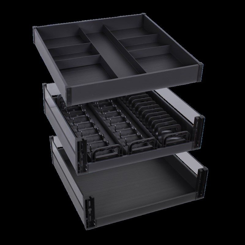 飞鸥厨房橱柜三层开门抽屉式拉篮加深定制置物架锅具收纳碗碟锅篮,厨房/烹饪用具,厨房抽屉置物架,淘宝优惠券,粉丝福利购,淘宝优惠卷