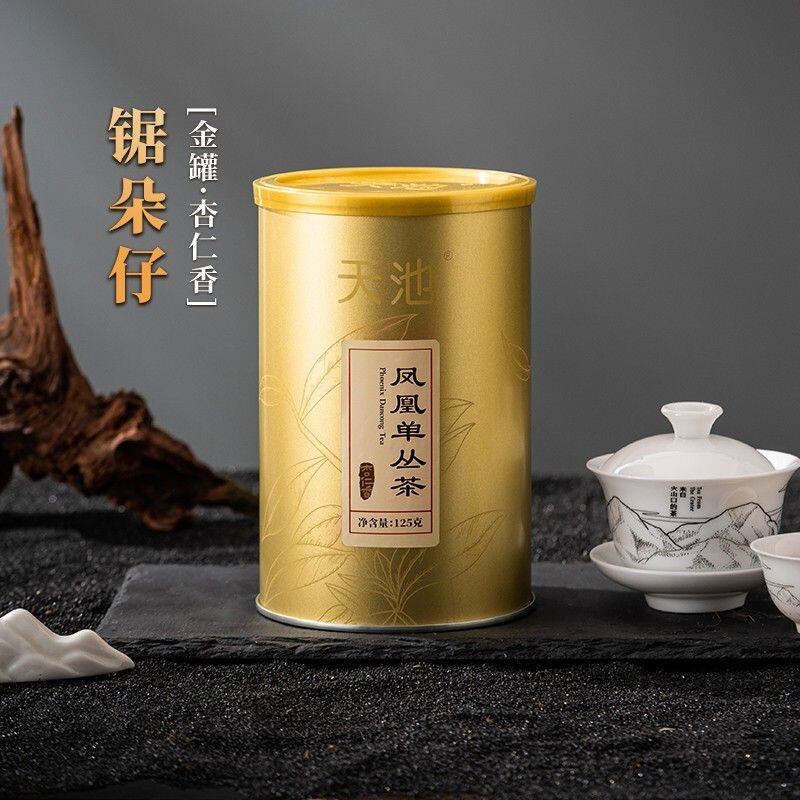 天池凤凰单丛茶新茶乌龙茶严选金罐杏仁香单枞春茶罐装125g