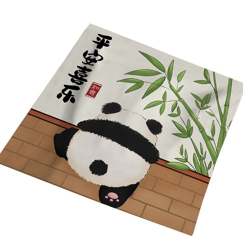 新中式家居布艺茶杯茶具盖巾防水防尘短毛绒万能盖布果盘可定制
