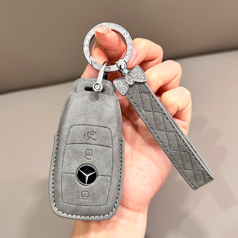 2023款北京奔驰新EQB350 EQA260 EQC400钥匙套汽车专用钥匙包扣壳