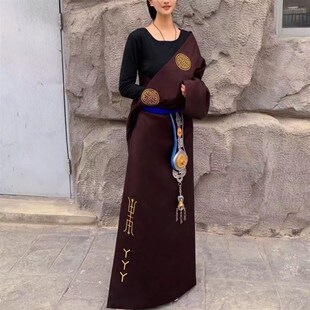 藏装新款藏袍女款藏服单件长袍藏式女装藏装藏族春夏秋季服装