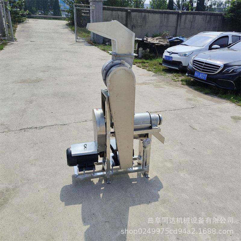 水果破碎榨汁机果汁厂西瓜凤梨樱桃榨汁商用螺旋压榨脱汁机