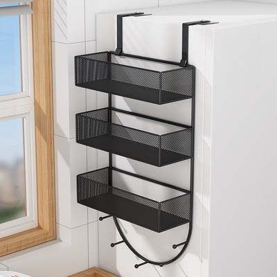 柜边侧挂钩衣f柜外侧面挂架冰箱侧边收纳架衣橱柜子挂衣钩置物架