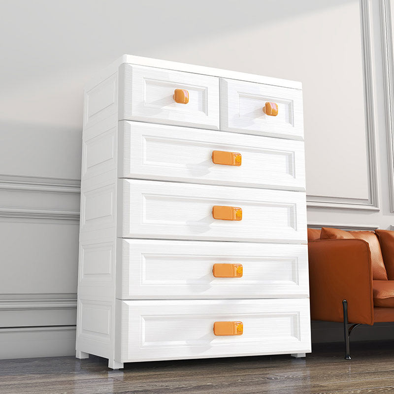 欧式白抽屉式收纳柜子置物t柜家用储物柜塑料五斗柜多层加厚收纳