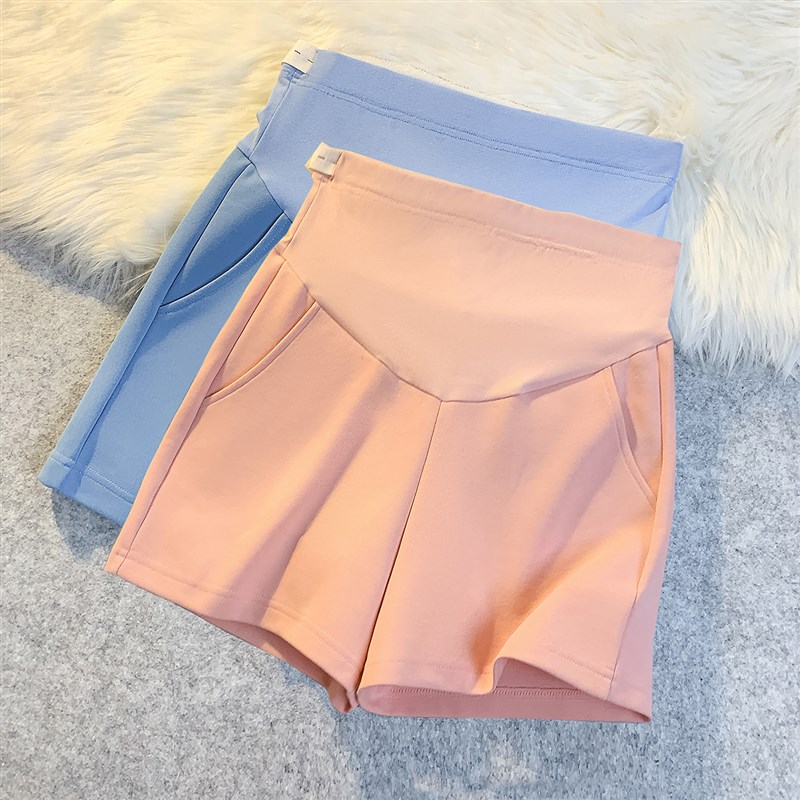 孕妇短裤夏季宽松女百搭睡裤糖果色休G闲家居裤外穿运动阔腿打底