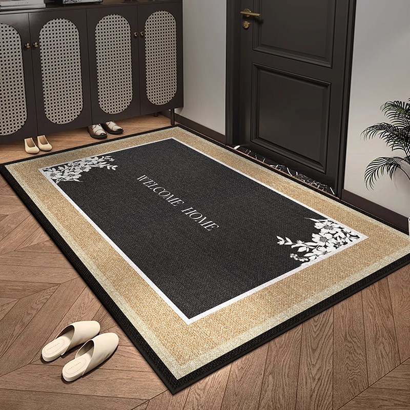 高级感入户门地垫玄关防滑脚垫门厅地毯门垫进门口耐脏可裁剪垫子