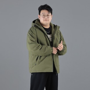 大码棉服男款冬季防风防寒加厚保C暖男士加肥加大棉袄胖子男生外