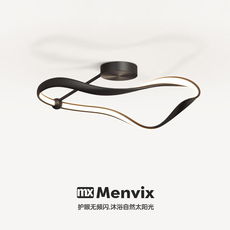 Menvix创意led卧室吸顶灯简约现代设计师北欧主卧灯房间温馨灯具