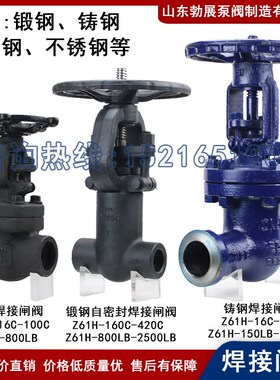 焊接闸阀Z61H-16C-420C J61Y-P54-16I-H320I 16V-170V碳钢铬钼钢1