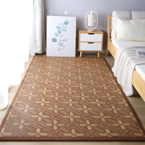 床边毯夏a季凉席床前地毯主卧床下地垫宝宝防摔客厅冰丝坐垫爬行