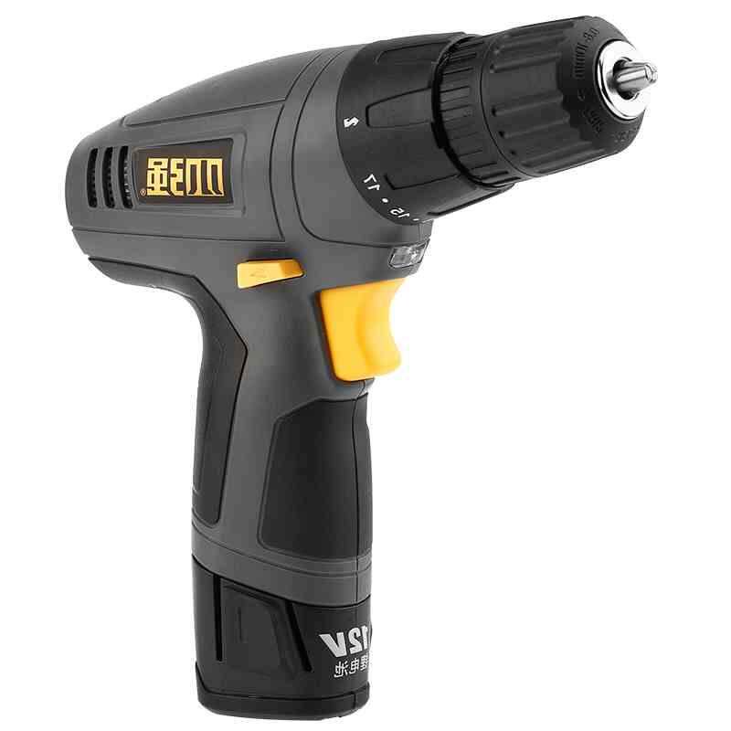 新品524d1电动多功能钻充电式小强工具起子12V锂电螺丝刀电钻电钻