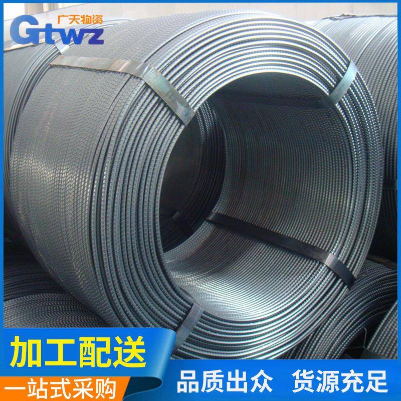 建筑建造钢铁螺纹钢HRB400材质圆形盘螺款式规格多样多种加工服务