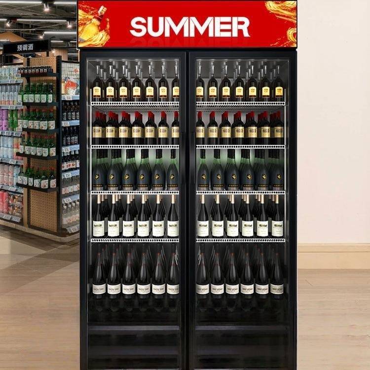 双门三门立式展示柜冰柜商用推拉门左右移门玻璃门冷藏饮料柜