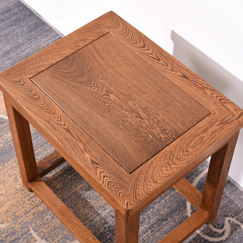 红木家具 鸡翅木小方凳 中式实木板凳仿古长条凳原木矮凳家用凳子