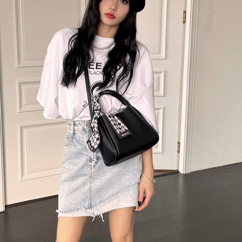 高级感通勤极简风水桶包女2025新款F今年流行手提包小众单肩斜挎