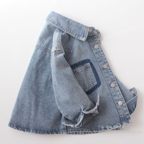 男童牛仔外套春装2025新款儿童春秋款帅气夹克开衫男孩宽松上衣潮