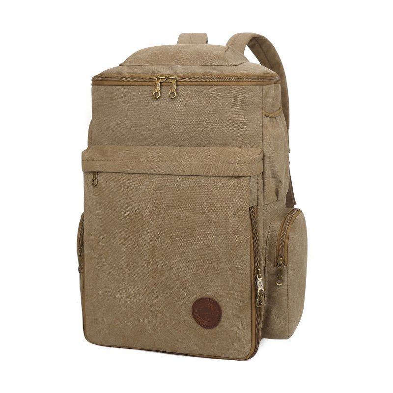 双肩包方形大容量旅游揹包男女通用帆布通勤行李包16寸电脑学生包,箱包皮具/热销女包/男包,双肩背包,淘宝优惠券,粉丝福利购,淘宝优惠卷