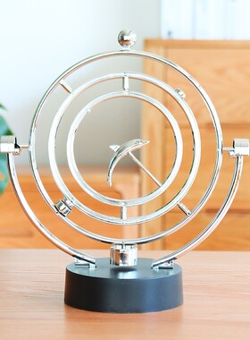 牛顿混沌摇摆创意小玩意网红房间办公桌解压反重力物理永动机摆件