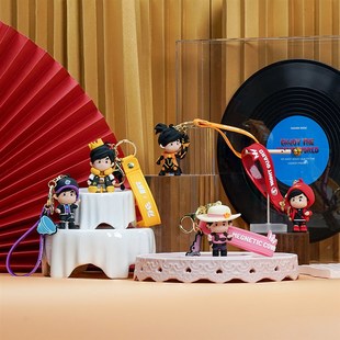 周杰伦钥匙扣可爱汽车周同学公仔卡通背包挂件应援周边创意礼品